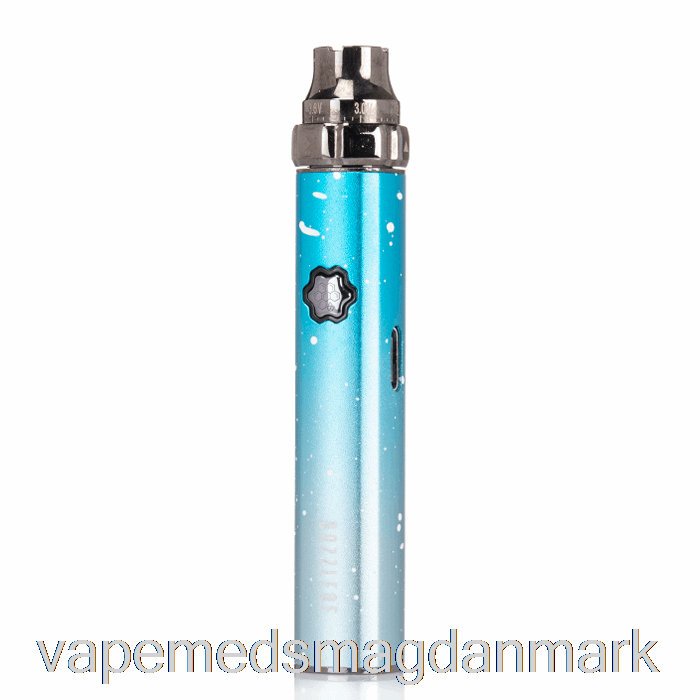 Vape Juice Dazzleaf Squarii Top Twist 510 Batteri Himmelblå Splatter